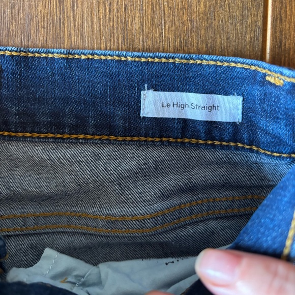 FRAME Le High Straight Jeans in Color Earth Bound |Dark Wash Size 26 EUC - Picture 4 of 11